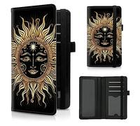 CGFGHHUY Porte-chéquier Motif Tortue de Mer Vert en PU pour Chèque Personnel avec Emplacements pour Cartes et Porte-Stylo et Sangle Élastique pour Doublons de Chèques, soleil, 7.28 x 3.93 inch