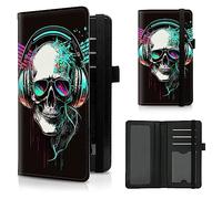 CGFGHHUY Protège-carnet de chèques personnel en cuir synthétique avec emplacements pour cartes, porte-stylo et sangle élastique pour chèques en double, musique