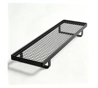CghhDY Étagère Radiateur 4cm Haut, Rangement Métal Grillage, sans Perçage | Tableau mural pour Vêtements, Chaussettes & Chaussures, Ferreux, Salon, Chambre(Black,13.8" x 5.9" (35x15cm))