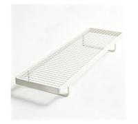 CghhDY Étagère Radiateur 4cm Haut, Rangement Métal Grillage, sans Perçage | Tableau mural pour Vêtements, Chaussettes & Chaussures, Ferreux, Salon, Chambre(White,21.7" x 3.9" (55x10cm))