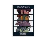 CGHSDJ Gorillaz Demon Days Poster sur toile imperméable HD résistant aux UV Convient pour les salons et les couloirs et fait un excellent cadeau Style sans cadre 50 x 75 cm