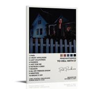 CGHSDJ Impression sur toile imperméable « To Hell With It Pinkpantheress » - Impression HD résistante aux UV - Convient pour les salons et les couloirs - Cadeau idéal - Style cadre - 60 x 90 cm