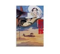 CGHSDJ Porco Rosso Impression sur toile imperméable HD résistante aux UV Convient pour les salons et les couloirs et fait un excellent cadeau Style sans cadre 30 x 45 cm