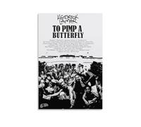CGHSDJ Poster sur toile imperméable avec inscription To Pimp A Butterfly par Kendrick - Impression HD résistante aux UV - Convient pour les salons et les couloirs - Cadeau idéal - Style sans cadre