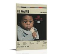 CGHSDJ Poster sur toile imperméable Tha Carter III par Lil Wayne - Impression HD résistante aux UV - Convient pour les salons et les couloirs - Cadeau idéal - Style cadre 20 x 30 cm