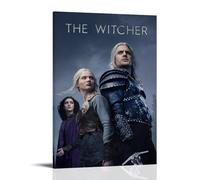 CGHSDJ The Witcher Impression sur toile imperméable HD résistante aux UV Convient pour les salons et les couloirs et fait un excellent cadeau avec cadre 20 x 30 cm