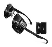 CGID Lunettes de Soleil Homme Pilote Lunettes de Soleil Polarisées pour Homme Femme Protection Carré en Alliage Al-Mg de Qualité Supérieure Verres Anti-Reflets Conduite Pêche Lunettes de Soleil