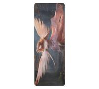 Cgiub Angel in The Forest Tapis de yoga pour le sport, les étirements, le Pilates, 180 x 66 cm, fin et antidérapant, tapis d'exercice respectueux de l'environnement, tapis d'entraînement de voyage