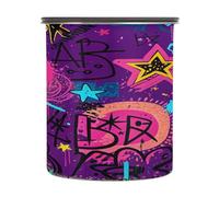 Cgiub Bocal alimentaire hermétique en acier inoxydable avec couvercle - Motif graffiti - 500 ml