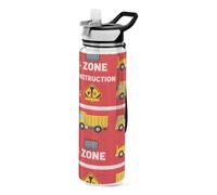 Cgiub Bouteille d'eau arc-en-ciel tie dye sans BPA en plastique Tritan 1000 ml avec couvercle à paille, anti-fuite, large goulot pour fitness, salle de sport et extérieur