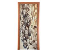 Cgiub Housse de porte en tissu élastique lavable pour porte d'entrée - 82 x 205 cm - Décoration de fête de Noël - Toile de fond pour photographie