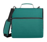 Cgiub Hunter Classeur à fermeture éclair avec bandoulière et poches 3,8 cm 3 anneaux Vert