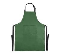 Cgiub Hunter Tablier vert pour homme et femme, résistant à l'eau et à l'huile, tablier réglable avec 2 poches pour chef de cuisine, pâtisserie