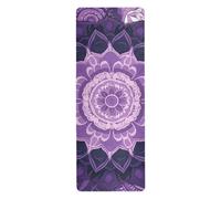 Cgiub Lot de 2 mandalas abstraits pour le sport, les étirements, les pilates - 180 x 66 cm - Tapis d'exercice fin et antidérapant - Tapis de fitness respectueux de l'environnement - Tapis