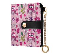 Cgiub Portefeuille queue de lapin de Pâques pour femme avec blocage RFID en cuir synthétique avec poche zippée pour pièces de monnaie et porte-cartes de crédit, 10,5 x 11 cm