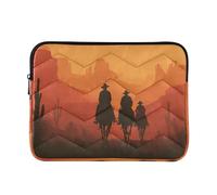 Cgiub Western Cowboys - Housse de protection pour ordinateur portable 13-14 pouces - Housse de protection antichoc pour ordinateur portable, sacoche de transport pour ordinateur portable, tablette, 34