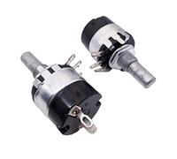 CGjiogujio Lot de 5 potentiomètres linéaires 4,7 K ohm B4K7 Interrupteur marche/arrêt WH137-2 RV137-2