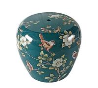 CGJseFH Tabouret Tambour en céramique, Tabouret de Tambour en céramique, Nouveau Tabouret Bas Style Chinois, Artisanat Peint, adapté à la Cour extérieure(Green)