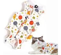 CGLRybO Combinaison de convalescence professionnelle pour chat pour plaies abdominales ou maladies de la peau, alternative au collier électrique pour chats et chiens, après une chirurgie, pyjama