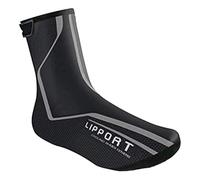 CGLRybO Couvre-chaussures thermiques d'hiver chaudes - Couvre-chaussures de cyclisme coupe-vent imperméables avec bande réfléchissante, unisexe pour homme et femme, gris, X-Large