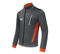 CGLRybO Veste de cyclisme thermique en softshell coupe-vent imperméable pour homme pour la course à pied, le VTT et le cyclisme, Noir , XXL