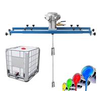 CGLYYDS Agitateurs pneumatiques pour conteneurs IBC, mélangeurs pour conteneurs IBC, hélice Repliable, diamètre de la Turbine : 250 mm, mélangeur en Acier Inoxydable de 265 gallons 3Cylinder