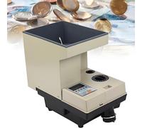CGLYYDS Compteuse et trieuse de pièces Portable Haute Vitesse, trieuse de pièces Haute Vitesse, Grande capacité, 3 000 pièces, Compatible avec Les pièces et jetons internationaux.