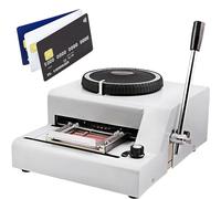 CGLYYDS Embosseuse de Cartes en PVC, imprimante de gaufrage de Cartes à 72 caractères, Manuel de Machine d'estampage de Cartes en PVC pour la Fabrication de Cartes d'identité VIP