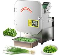 CGLYYDS Hachoir à oignons Verts Professionnel, Coupe-légumes électrique 200 W, Hachoir à oignons Nouveaux, pour Gingembre, Piment, Pommes de Terre, concombres,150 kg/h,Hachoir à oignons Verts