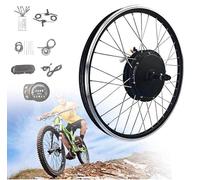 CGLYYDS Kit de Conversion pour vélo électrique Roue Avant,48 V 250 W 350 W 500 W 1000 W 1500 W Ensembles de Moteurs de moyeu pour vélo électrique, 20"/24"/26"/27,5"/28"/29"/700C Roue,48V/1000W-20INCH