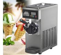 CGLYYDS Machine à Glace Italienne pour la Maison, Machine à Glace Italienne Commerciale, Machine à Glace Italienne pour Snacks d'été, cafés, Machines à Glace Italiennes de Bureau Grey