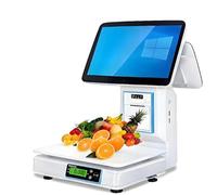 CGLYYDS Système de Caisse enregistreuse Intelligent AI pour Petites Entreprises,avec écran Tactile,Scanner et tiroir-Caisse.Caisse enregistreuse Professionnelle AI Smart. Singlescreen