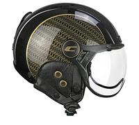 CGM Casque de vélo, Ski, E-Bike, 801G EBI Gold, Noir Or perlé, XS (53-54 cm)