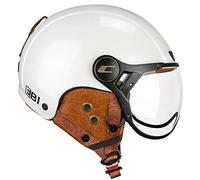 CGM Casque de vélo, Ski, e-Bike, 801V EBI Vintage, Blanc nacré, L (59 cm)