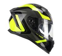 CGM Casque intégral, 311R Blast Race Noir Jaune Fluo, XL (60cm)