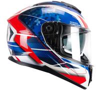 CGM Casque intégral 360S KAD Race Bleu Rouge, L (59-60cm)