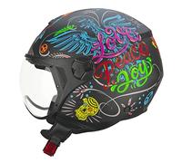 Cgm 167s Flo Joy Short Screen Short Screen Open Face Helmet Noir 2XS