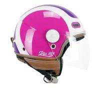 CGM Casque Open Face, 191G PIX Sprint Violet Fuchsia Fluo Long, XL (58cm)