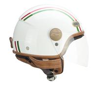 CGM Casque Open Face, 191I PIX IT Vert Blanc Rouge Long, XS (54cm)