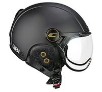 CGM EBI Casque de Ski Unisexe pour Adulte, Noir Mat, M (57-58cm)