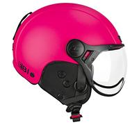 CGM Ebi Casque Ski Adulte Unisexe, Rose Fluo Mat, M (57-58cm)