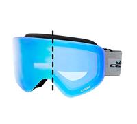 CGM mag Masque de Ski, Noir|Photochromique Iridium Plus Bleu, Taille Unique Mixte