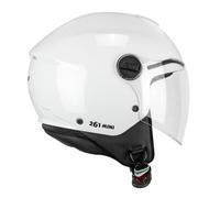 CGM Mini Casque Jet Mixte Enfant, Blanc, YM (49-50cm)