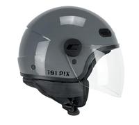 CGM Pix Casque Jet Adulte Unisexe, Gris, XS (54cm)