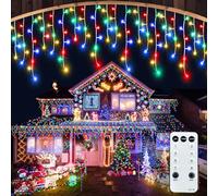 CGN Guirlande Lumineuse Extérieure Noël, 30M 1200 LED Rideau Lumineux Noël Extérieur avec 8 modes et télécommande, Étanche IP65 Rideau Guirlande Lumineuse Décoration pour Fête Mariage Balcon