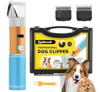 CGOLDENWALL 400W Tondeuse Chien Tondeuse à Moutons Électrique Rechargeable Tête de Coupe Peigne Limite Intégrés Amovible 5H en Veille Faible Bruit (3MM+6MM)