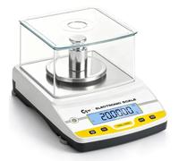 CGOLDENWALL 500g x 0,001g Balance Analytique de Laboratoire, 17 Unités | Pare-Brise Intégré, Comptage/Tare/Étalonnage, Batterie & RS232, Plateau Inox, Laboratoire, Bijouterie, Éducation