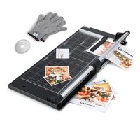 CGOLDENWALL A2 Massicot, 12 Feuilles, Coupe-Papier Robuste avec Une Lame Supplémentaire et Des Gants, Guillotine Rogneuse Industrielle, Base en Métal Durable(63cm de Longueur de Coupe) (A2)