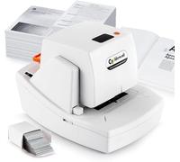 CGOLDENWALL Agrafeuse Électrique Automatique pour Usage Intensif, Capacité de 60 à 65 Feuilles, Agrafage Plat sans Bourrage, Vitesse et Marge Réglables, Cartouche de 4000 Agrafes