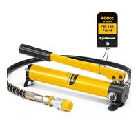 CGOLDENWALL CP-180 Pompe Hydraulique Manuelle 60kg/cm² Haute Pression | Tuyau Haute Pression De 0,8m Avec Raccord Rapide ZG 3/8", Soupape De Décharge Intégrée, Compatible Avec Outils Hydrauliques